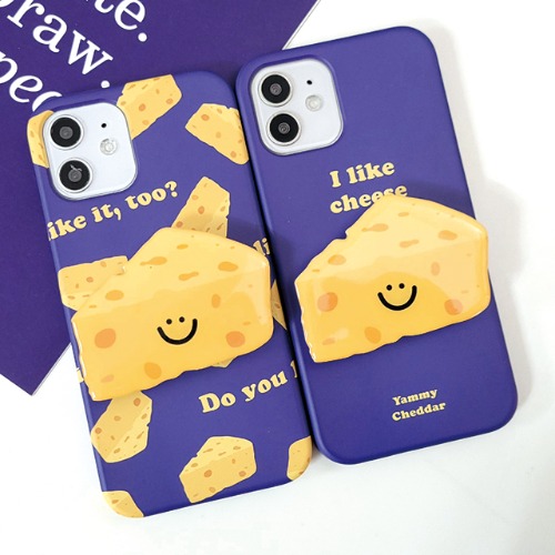 치즈 폰케이스 치즈 스마트톡 귀여운 대형 치즈패턴 iphone14
